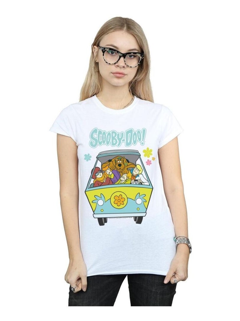 Scooby Doo - T-shirt MYSTERY MACHINE Blanc - Kiabi