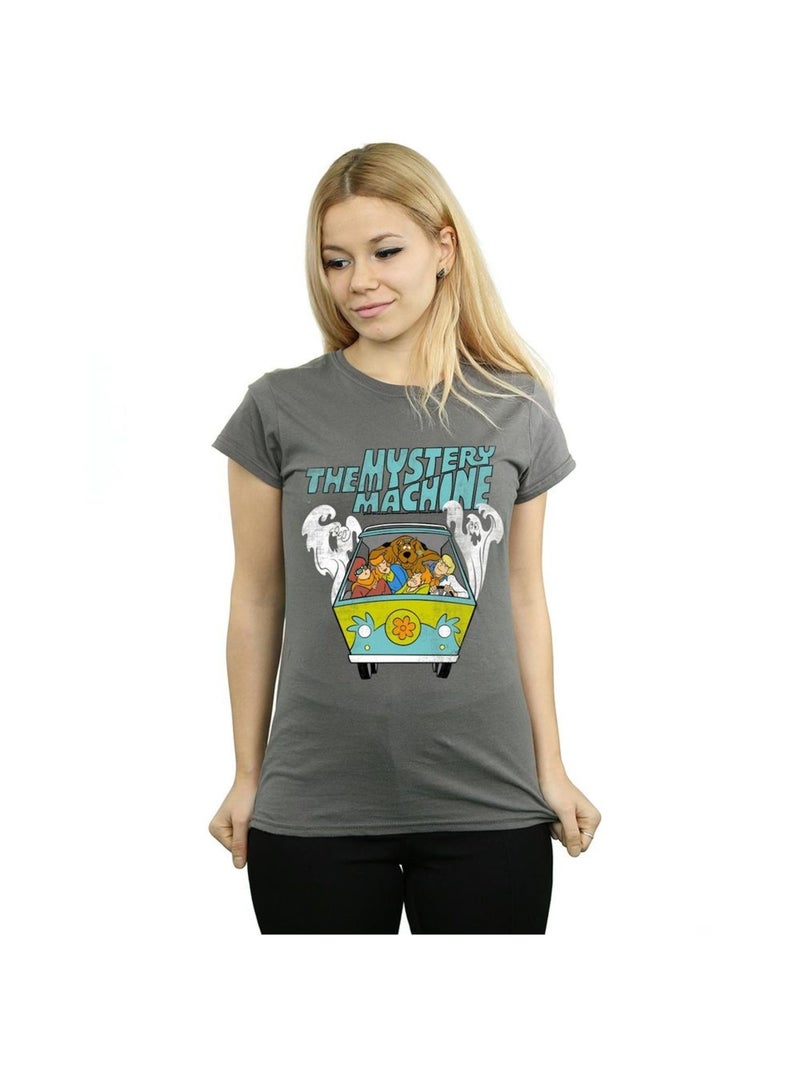 Scooby Doo - T-shirt MYSTERY MACHINE Gris Noir - Kiabi