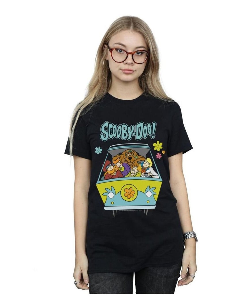 Scooby Doo - T-shirt MYSTERY MACHINE Noir - Kiabi