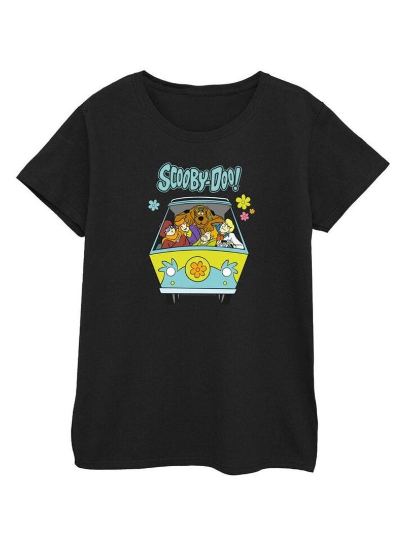 Scooby Doo - T-shirt MYSTERY MACHINE Noir - Kiabi