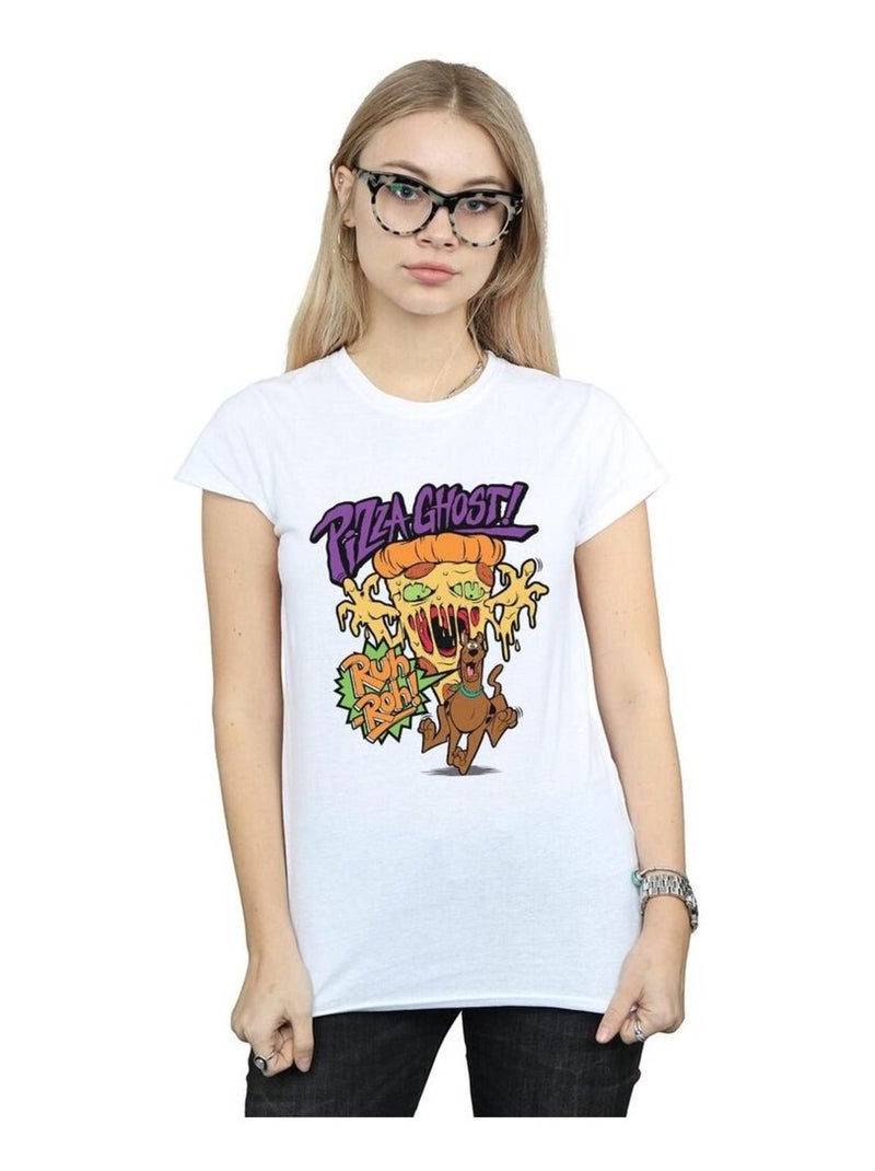 Scooby Doo - T-shirt PIZZA GHOST Blanc - Kiabi