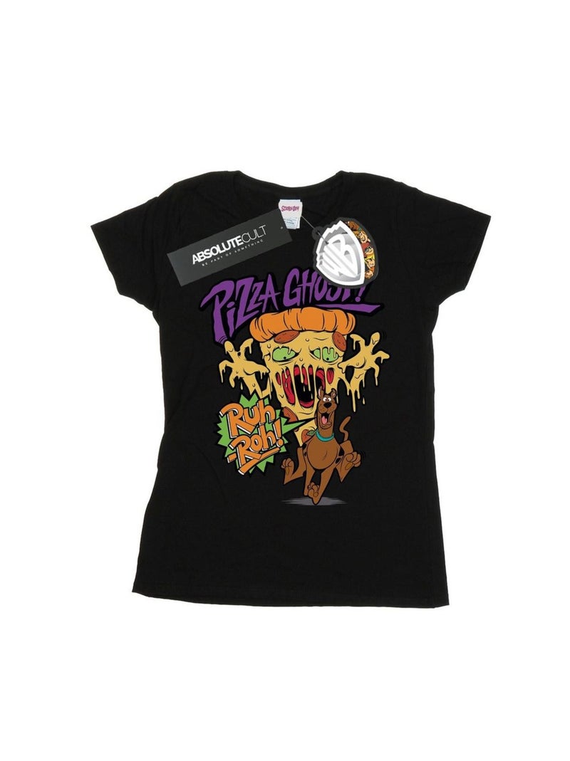 Scooby Doo - T-shirt PIZZA GHOST Noir - Kiabi