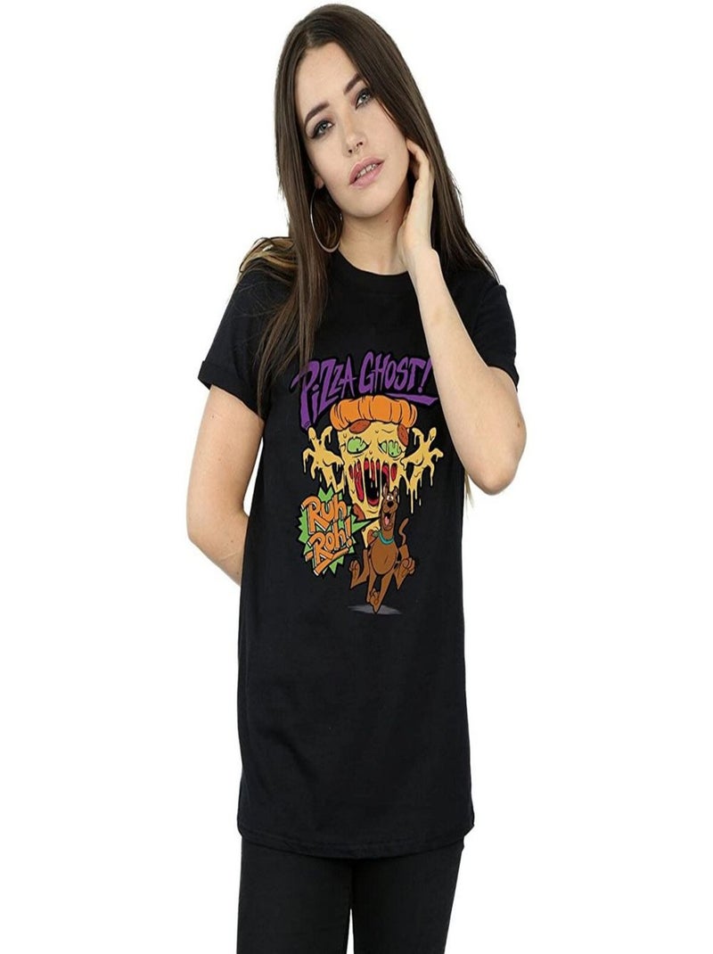 Scooby Doo - T-shirt PIZZA GHOST Noir - Kiabi