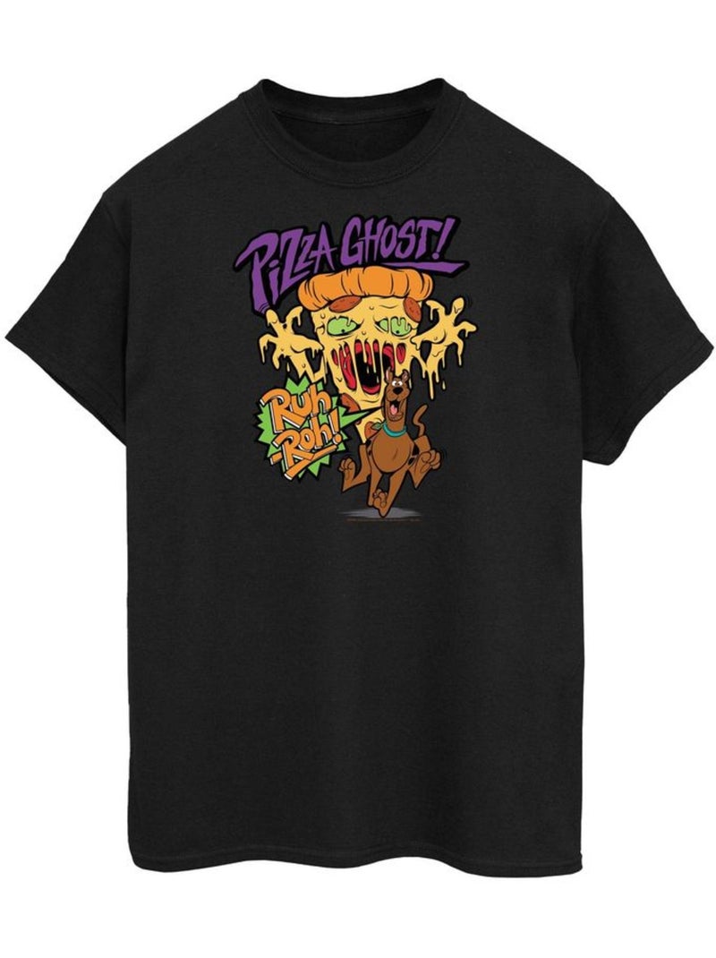Scooby-Doo - T-shirt PIZZA GHOST (Scooby-Doo) Noir - Kiabi
