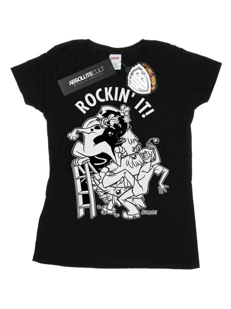 Scooby Doo - T-shirt ROCKIN' IT Noir - Kiabi