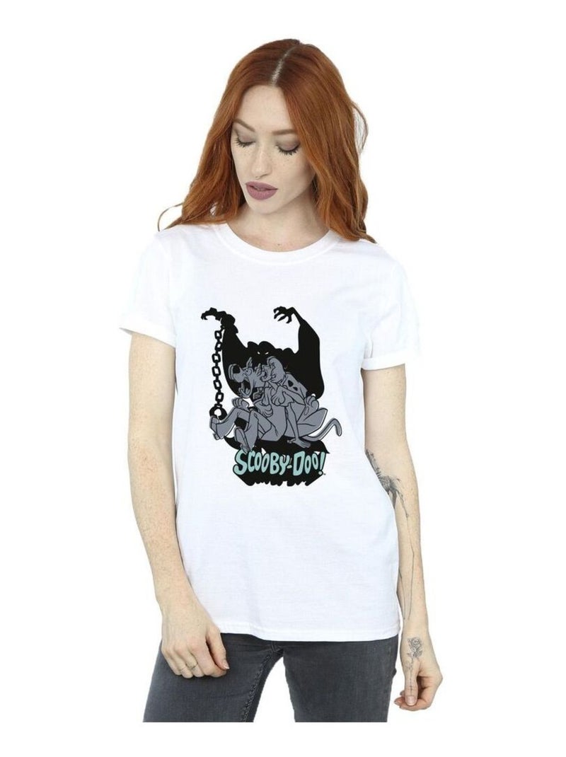 Scooby Doo - T-shirt SCARED JUMP Blanc - Kiabi