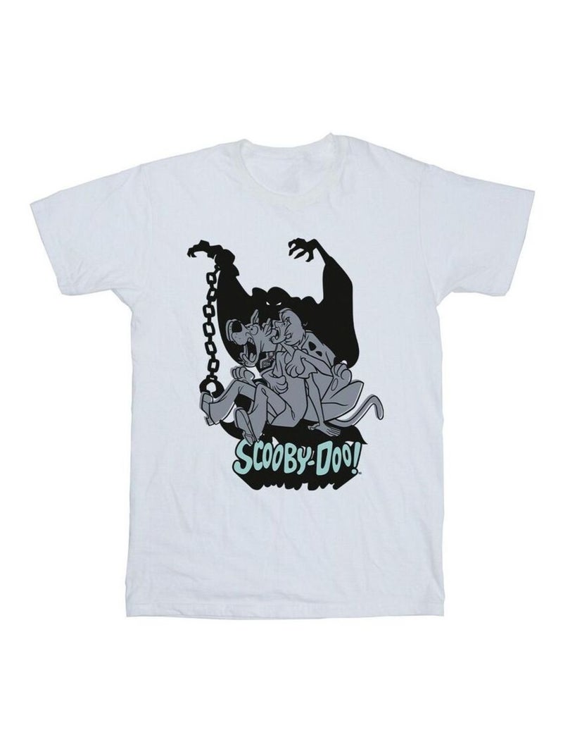 Scooby Doo - T-shirt SCARED JUMP Blanc - Kiabi