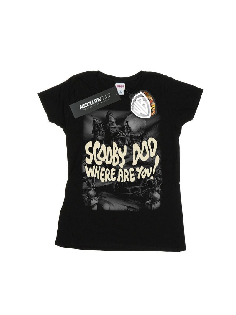 Scooby Doo - T-shirt SCARY CASTLE Noir - Kiabi