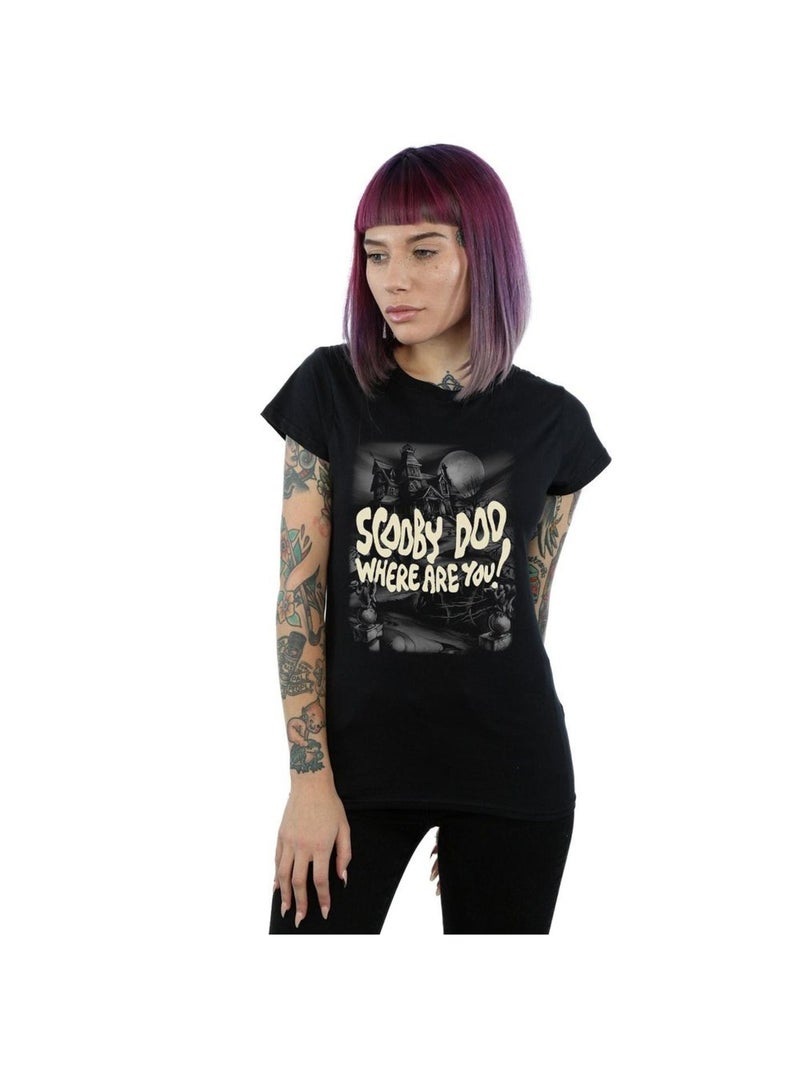 Scooby Doo - T-shirt SCARY CASTLE Noir - Kiabi