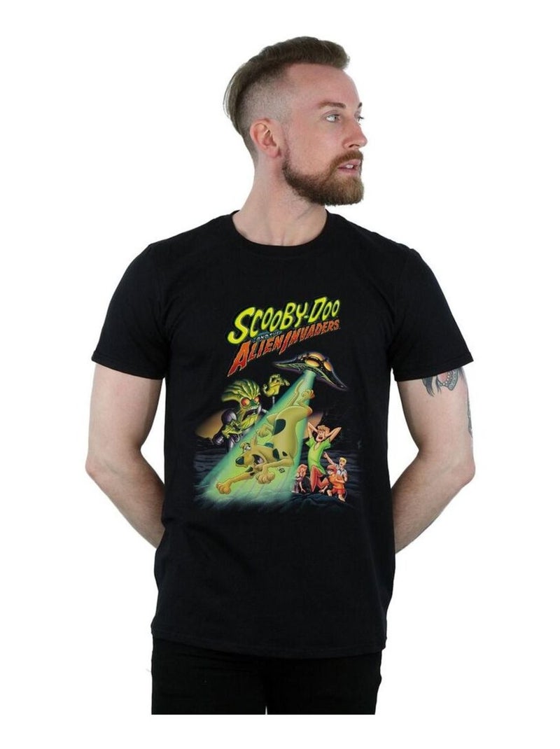 Scooby-Doo - T-shirt THE ALIEN INVadorS (Daphné Blake, Fred, Scooby-Doo, Sammy, Vera Dinkley) Noir - Kiabi