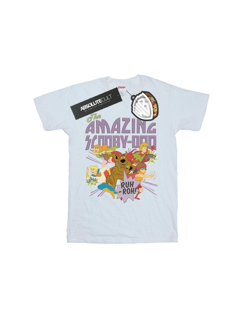 Scooby Doo - T-shirt THE AMAZING Blanc - Kiabi