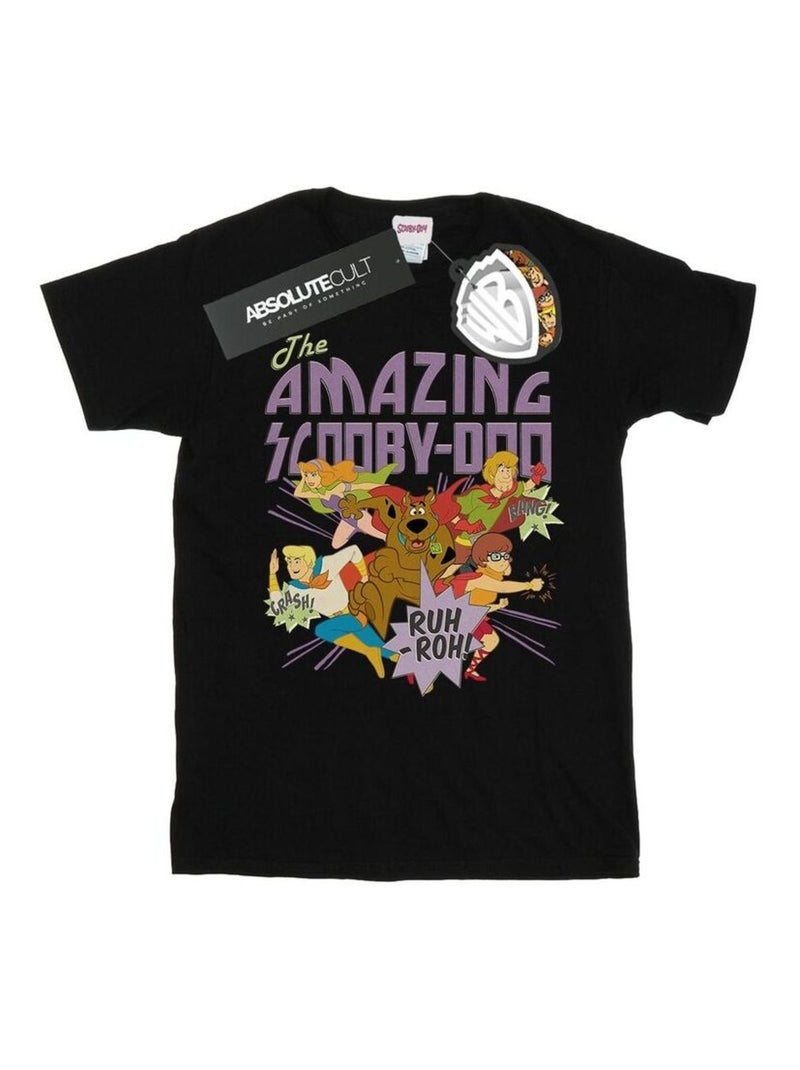 Scooby Doo - T-shirt THE AMAZING Noir - Kiabi