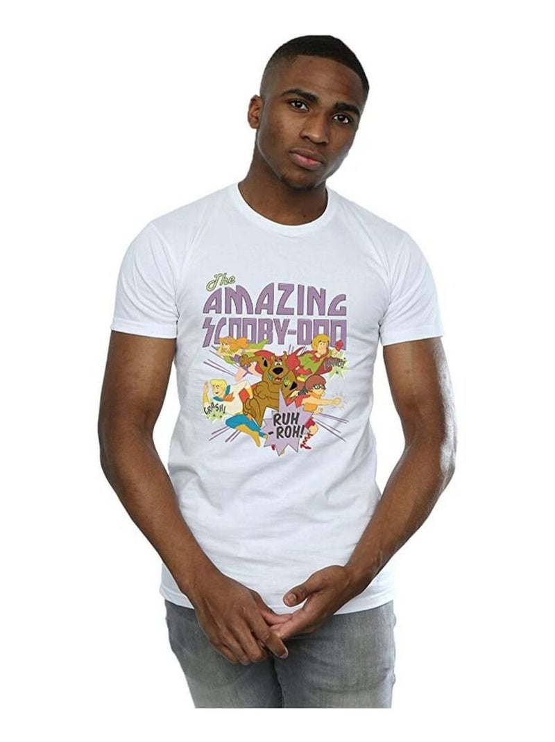 Scooby-Doo - T-shirt THE AMAZING SCOOBY Blanc - Kiabi
