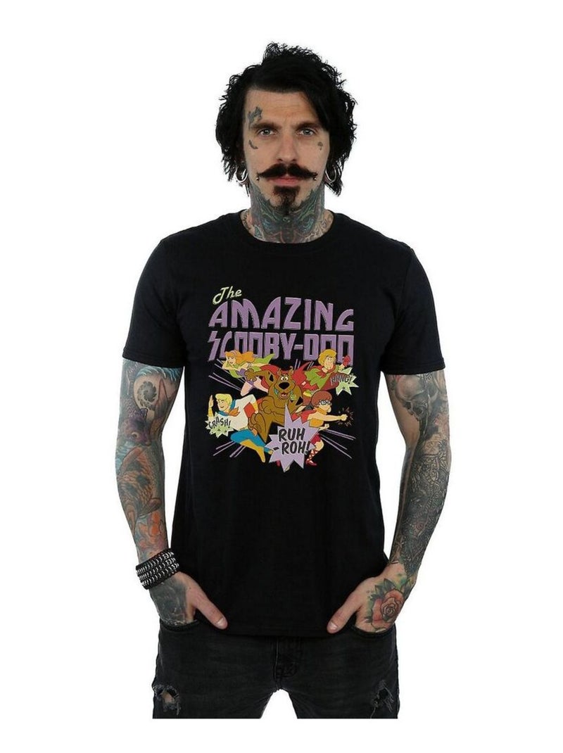 Scooby-Doo - T-shirt THE AMAZING SCOOBY Noir - Kiabi