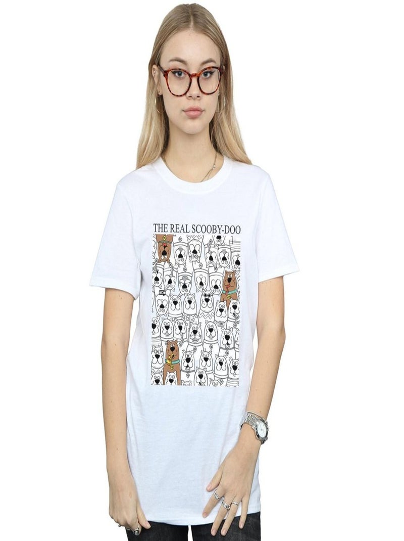 Scooby Doo - T-shirt THE REAL SCOOBY DOO Blanc - Kiabi