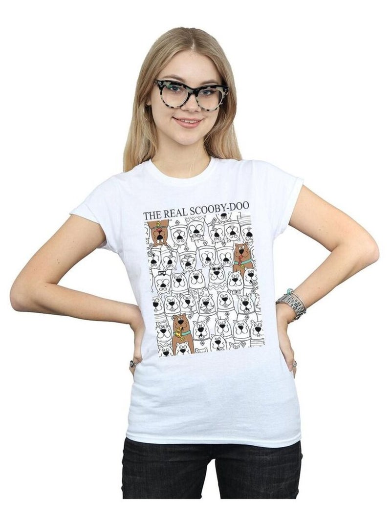 Scooby Doo - T-shirt THE REAL SCOOBY DOO Blanc - Kiabi