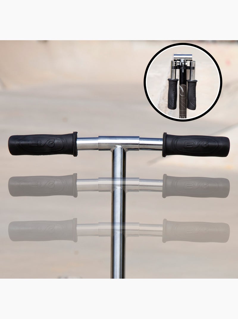 Scooter 2 roues pliable et réglable en hauteur evo Noir - Kiabi
