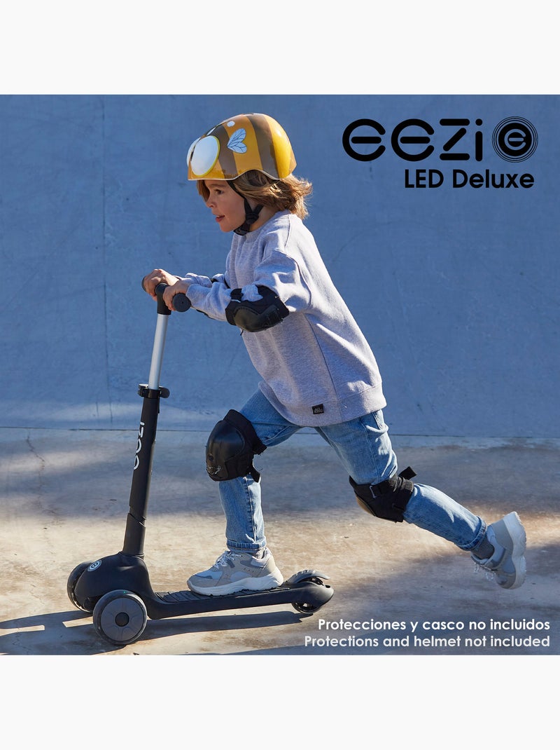 Scooter à 3 roues avec éclairage et guidon pliant eezi N/A - Kiabi