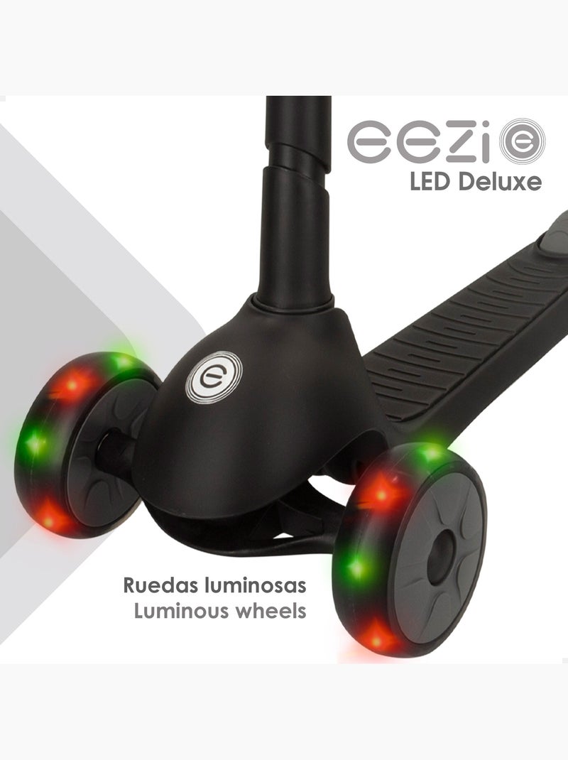 Scooter à 3 roues avec éclairage et guidon pliant eezi N/A - Kiabi