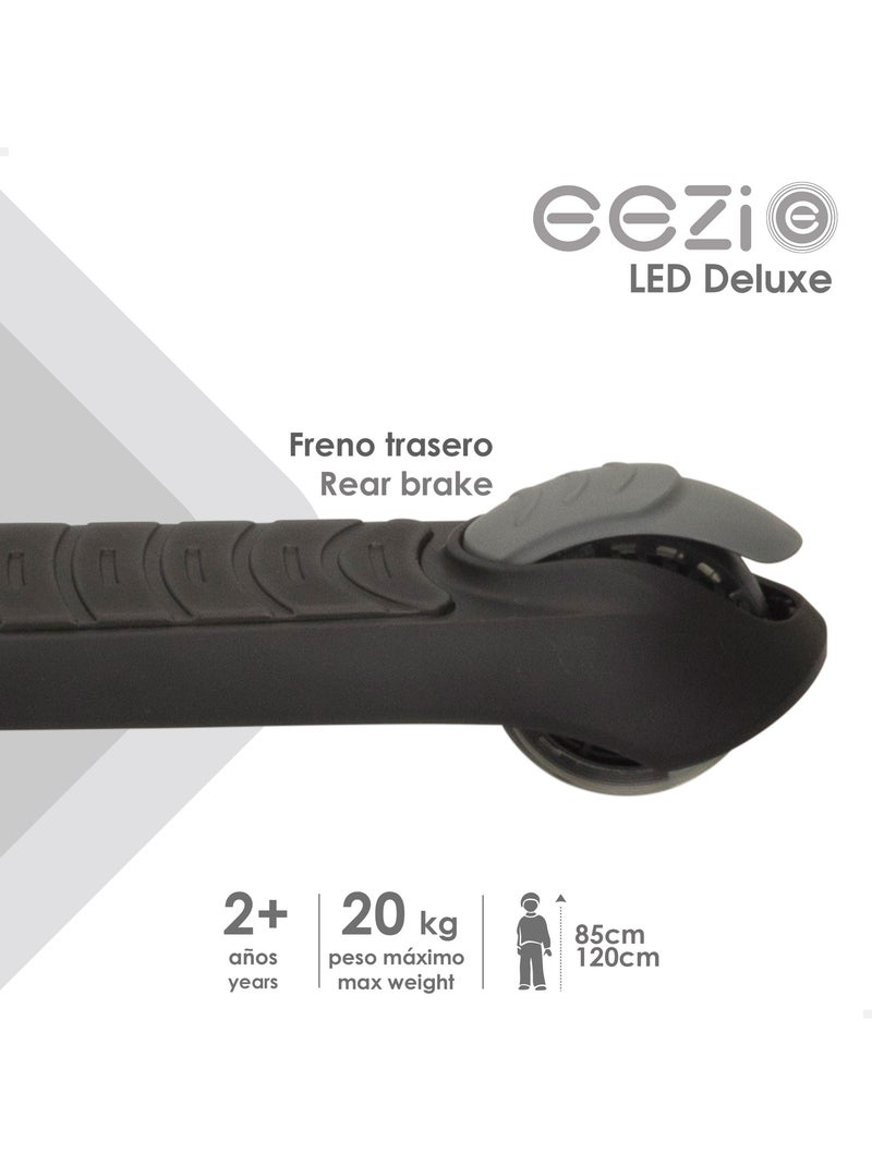 Scooter à 3 roues avec éclairage et guidon pliant eezi N/A - Kiabi