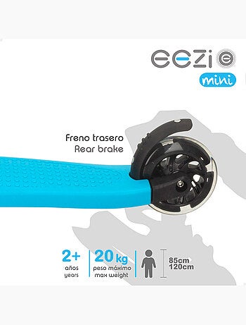 Scooter à 3 roues avec guidon amovible eezi