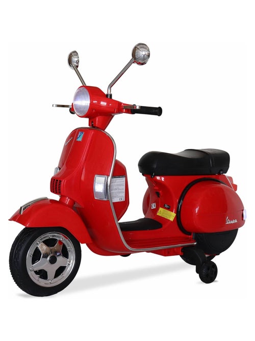 Scooter électrique enfant Vespa 12V, 1 place - Kiabi