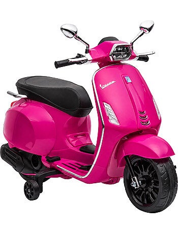 Scooter électrique enfant vespa 6v - nombreux équipements