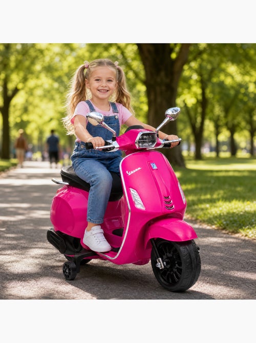 Scooter électrique enfant vespa 6v - nombreux équipements - Kiabi