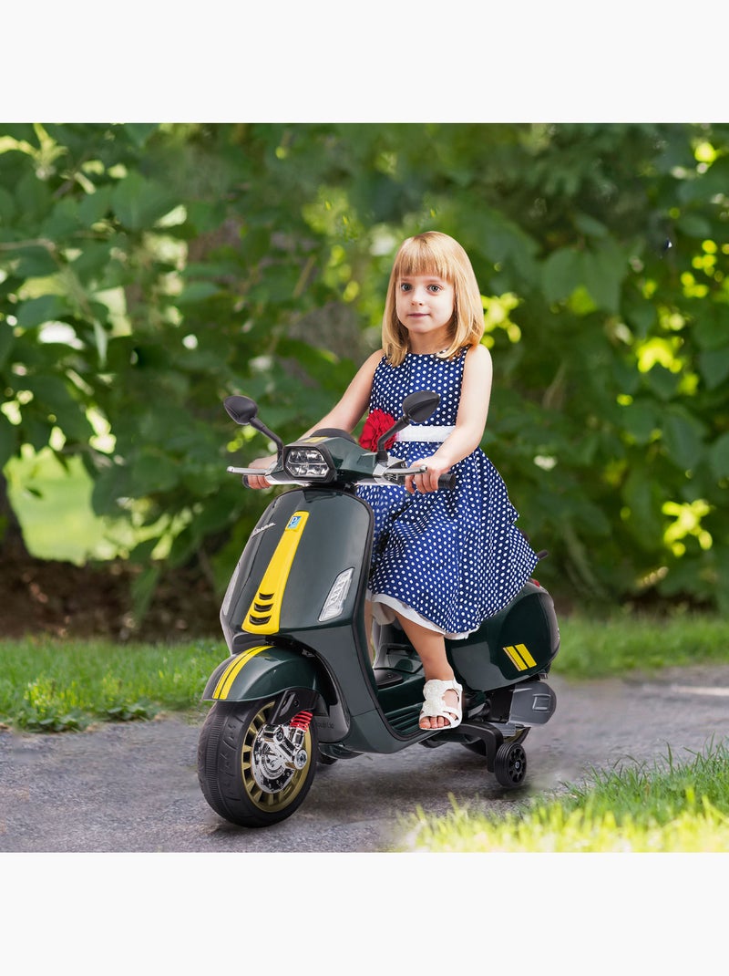 Scooter électrique enfant vespa 6v - nombreux équipements Vert - Kiabi