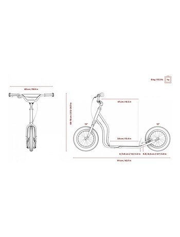 Scooter Junior Mau Rouge 'Yedoo'