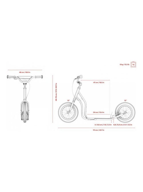 Scooter Junior Mau Vert 'Yedoo' - Kiabi