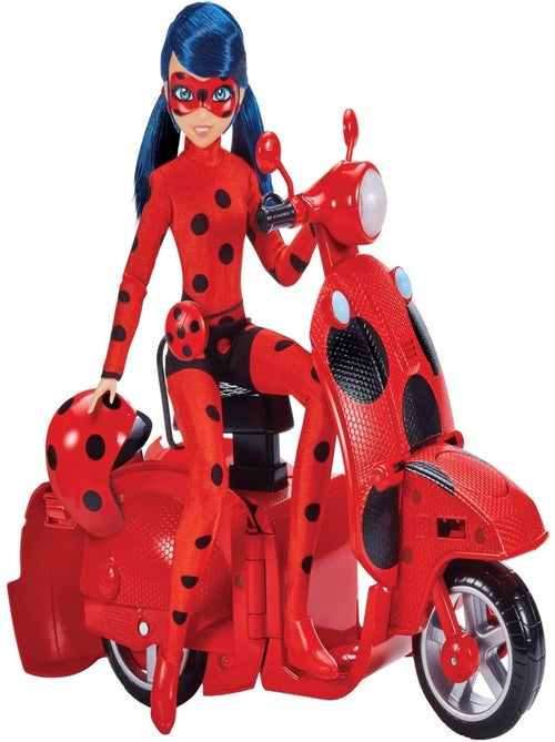 Scooter Miraculous Switch'n go + poupée articulée Ladybug - Kiabi