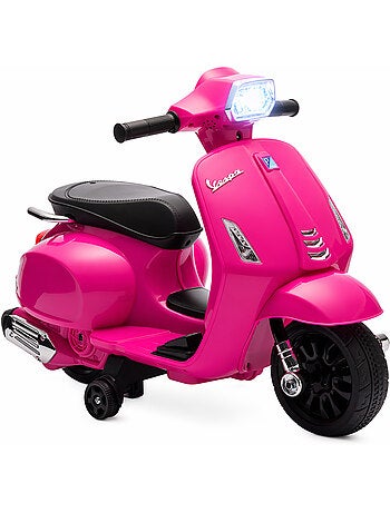 Scooter moto électrique enfant vespa effets lumineux et sonores