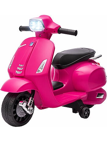Scooter moto électrique enfant vespa effets lumineux et sonores