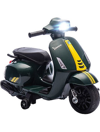 Scooter moto électrique enfant vespa effets lumineux et sonores