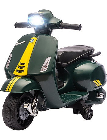Scooter moto électrique enfant vespa effets lumineux et sonores