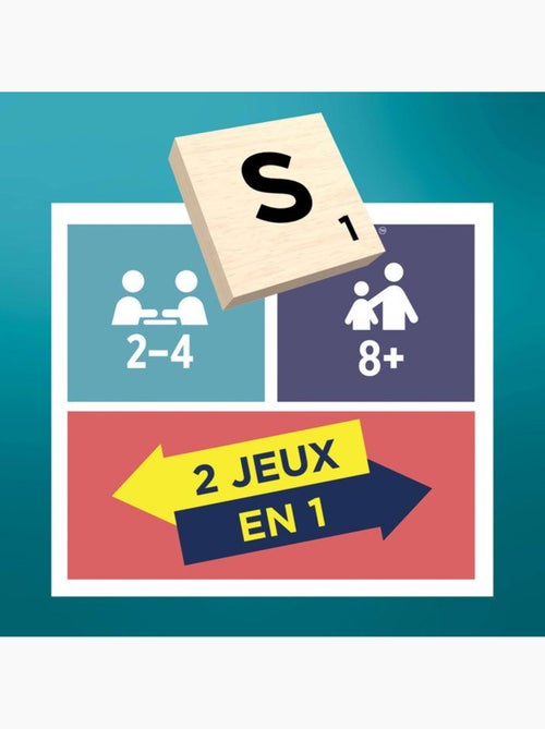 Scrabble classique - 2 en 1 - mattel games - jgr63 - Kiabi