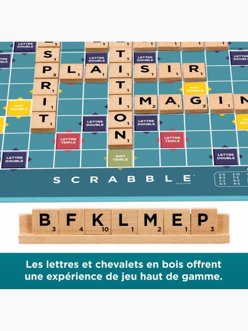 Scrabble classique - 2 en 1 - mattel games - jgr63 Bleu - Kiabi