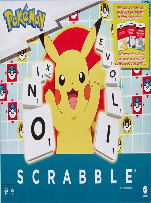 Scrabble Pokémon - Mattel Games - Kiabi