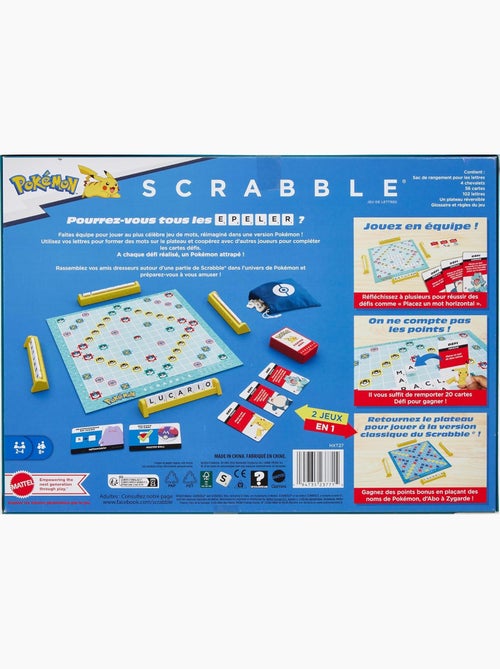Scrabble Pokémon - Mattel Games - Kiabi