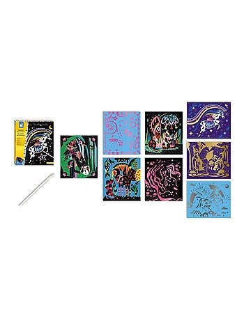 Scratch Art - Chevaux et licornes