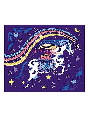 Scratch Art - Chevaux et licornes