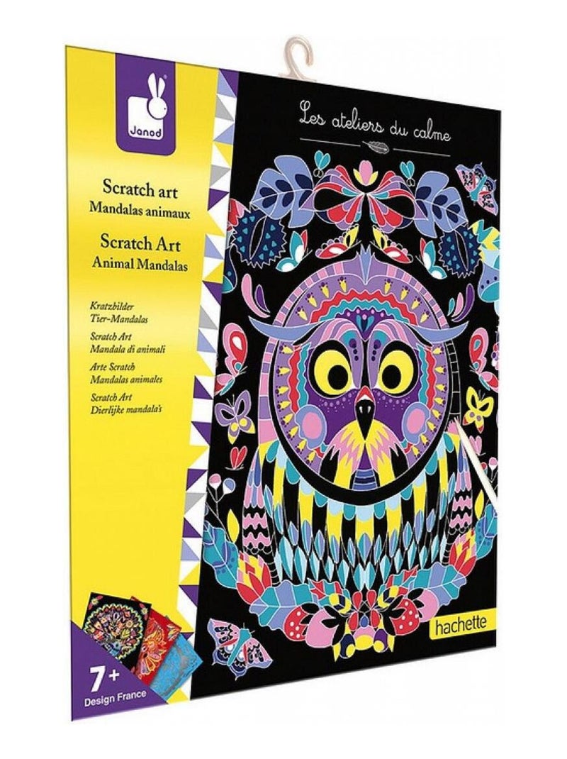 Scratch Art Mandalas Animaux N/A - Kiabi