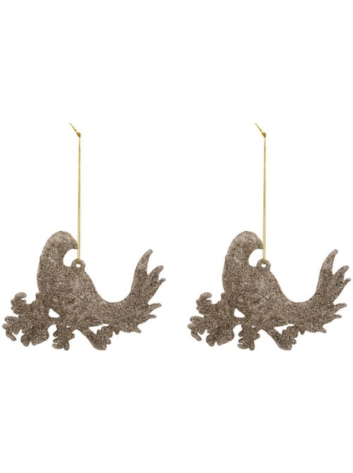 Sdn plast oiseau branche or x2 - Kiabi