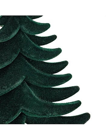 Sdn plf sapin velour vert 14cm