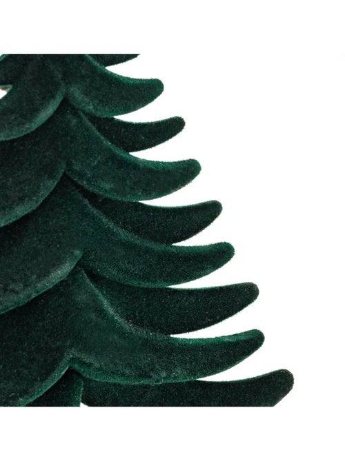 Sdn plf sapin velour vert 14cm - Kiabi