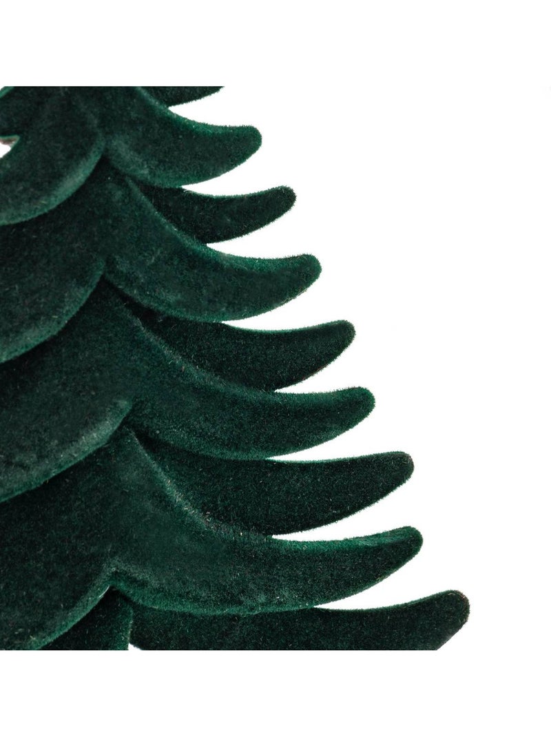 Sdn plf sapin velour vert 14cm Vert foncé - Kiabi