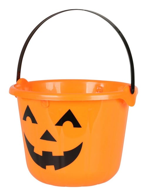 Seau à bonbons Halloween en forme de citrouille enfants - Kiabi