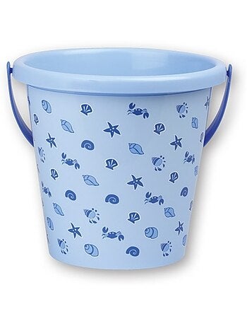 Seau à sable rose + bleu