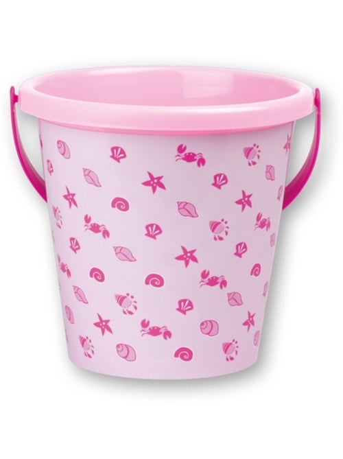 Seau à sable rose + bleu - Kiabi